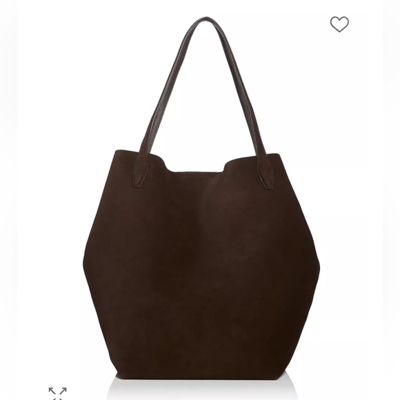 Madewell The Oversized Shoppe Tote in Suede Dark Caron - Picture 1 of 9